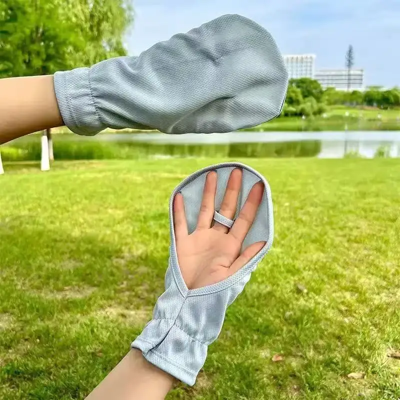 

4PCS UV Protection Short Horse Hoof Sun Gloves for Driving Cycling Anti Slip Breathable Fingerless Outdoor Summer