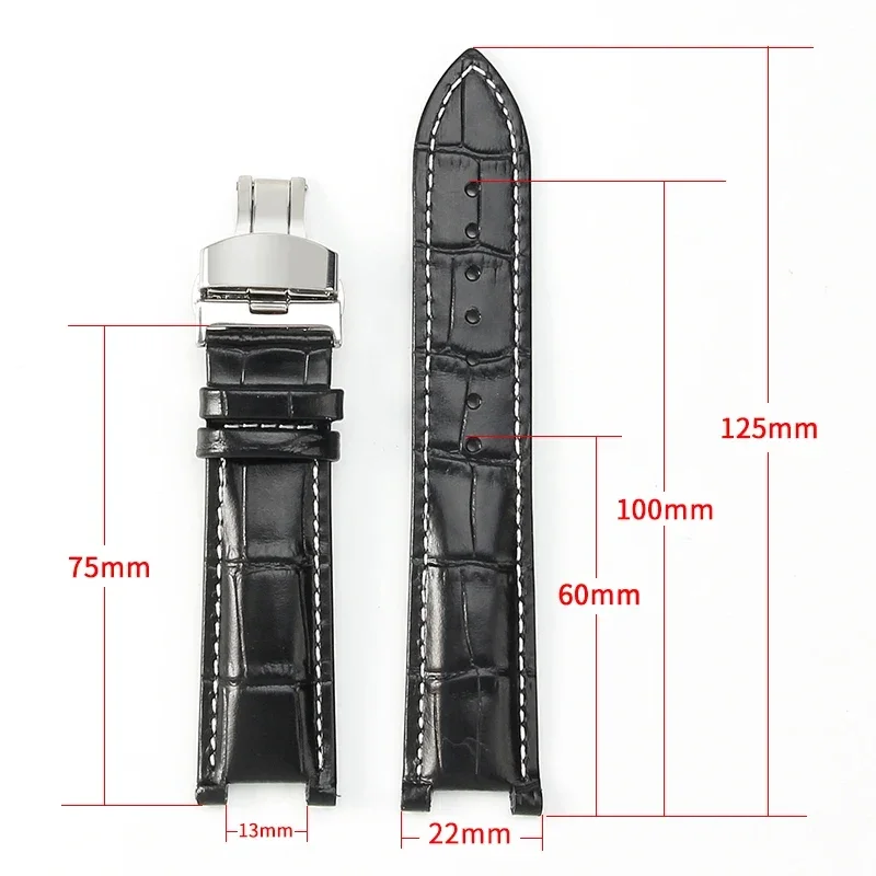 Breathable Skin Friendly Genuine Cow Leather Watchband for GC Gucci Ya133309 GC1333 GC1335 YA1332 Waterproof Strap 20x11 22x13mm