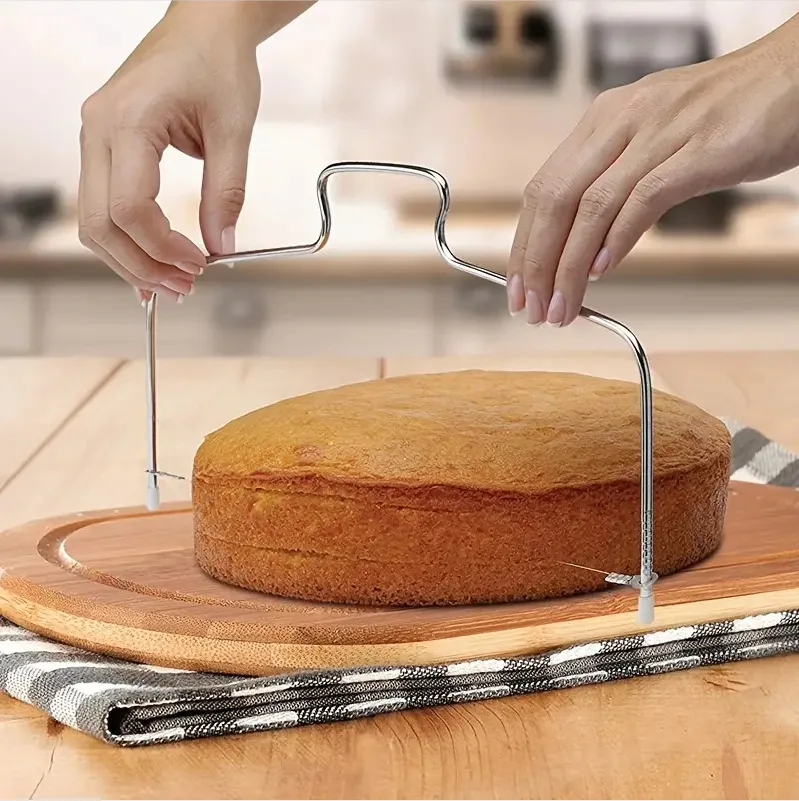1PCS Adjustable Height Line Cake Cut Slicer Adjustable Stainless Steel Cake Decorating Mold DIY Bakeware Kitchen Cooking Tool