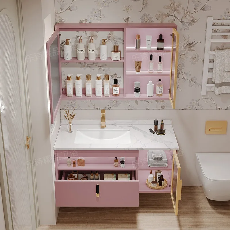 Corner Bathroom Cabinet Organizer - usage example