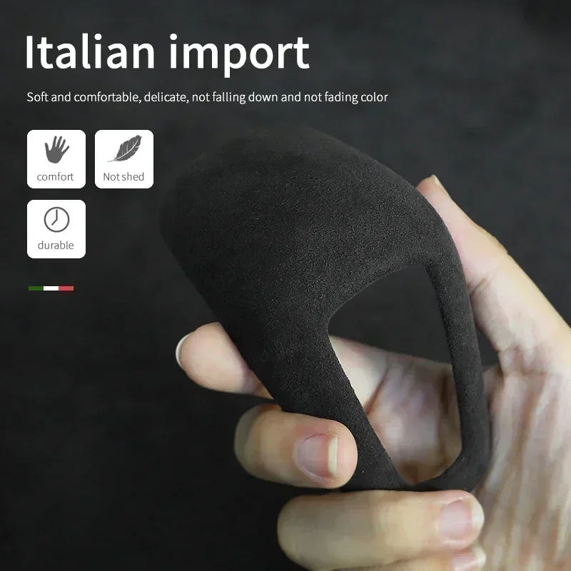 الكانتارا سيارة الداخلية والعتاد شيفتر المقبض غطاء نقل مقبض رافعة تحول الكسوة لبورشه كايين 2018-2023