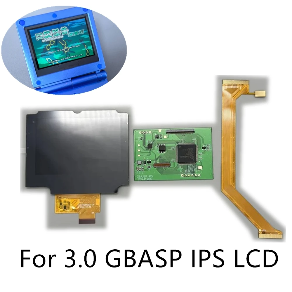 

Высококачественный IPS LCD-экран 2025 года для Game Boy Advance SP GBASP | Оригинальная установка корпуса, без необходимости резки