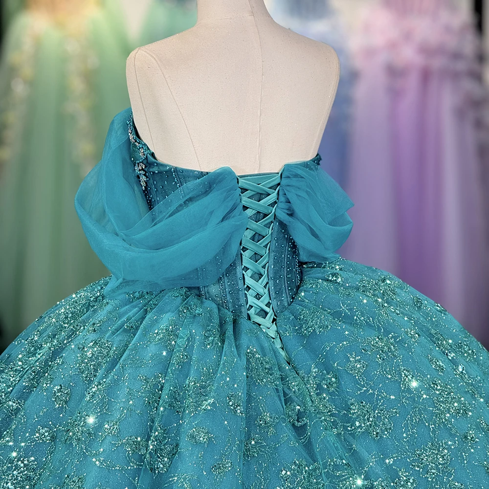 Vestido de encaje de princesa Dulce, vestido de baile con calcomanía, vestido de quinceañera, vestido formal de baile, dulce 16, vestido de fiesta