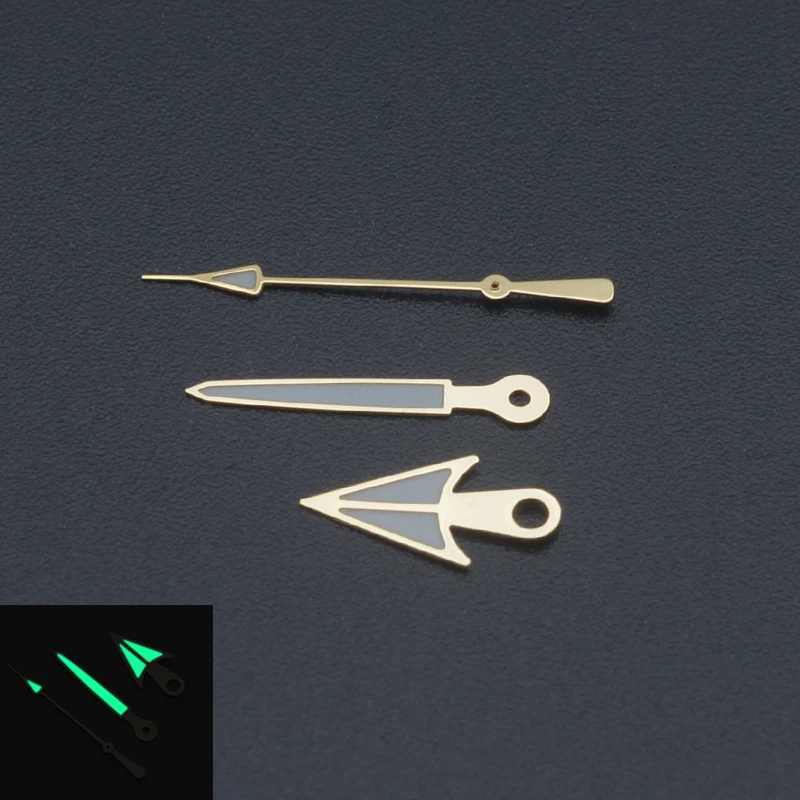 นาฬิกา NH35เข็มนาฬิกาสีเขียวเรืองแสง NH35 NH36ใส่ได้พอดีกับ SKX007 7S26 srpd สำหรับ NH36 NH35การเคลื่อนไหวส่วนหน้าปัดนาฬิกาของผู้ชาย