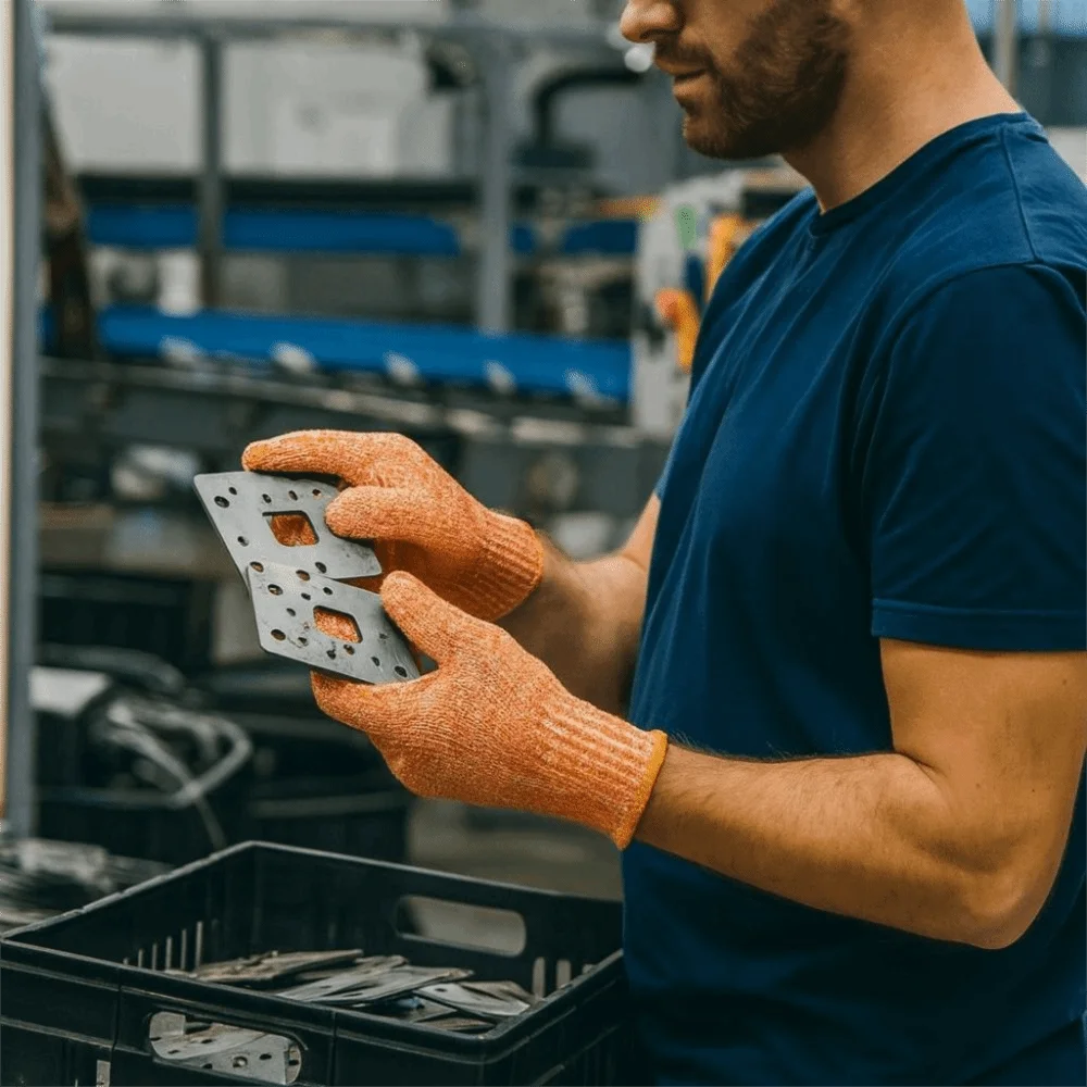 

5 Level Anti-cut Gloves HPPE Stab Resistant Cut Resistant Gloves Professional Wear-Resistant Safety Work Gloves