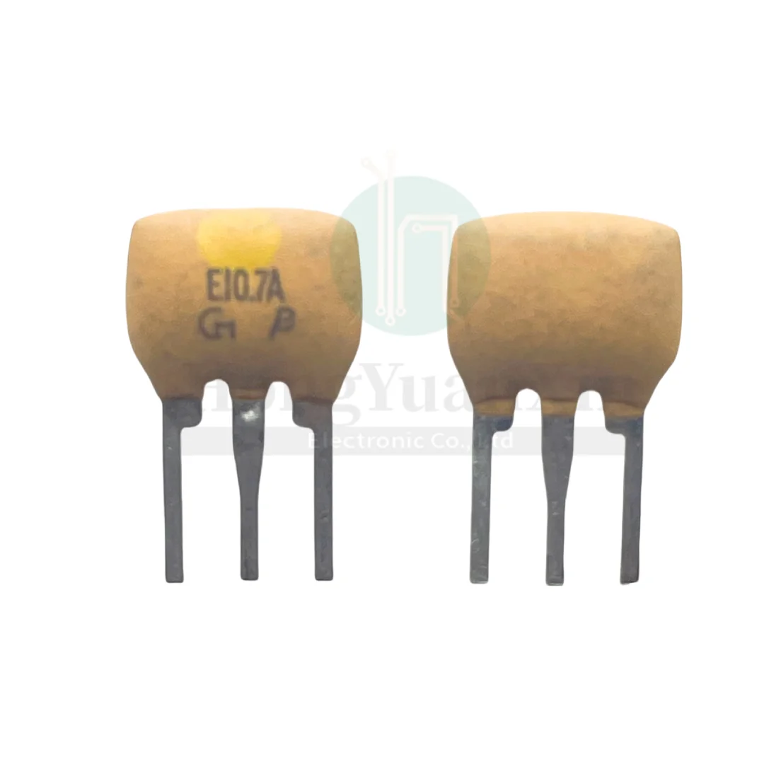 10pcs/ 10.7M Murata in-line ceramic filter SFE10.7MA 19 350K yellow dot crystal 10.7MHZ