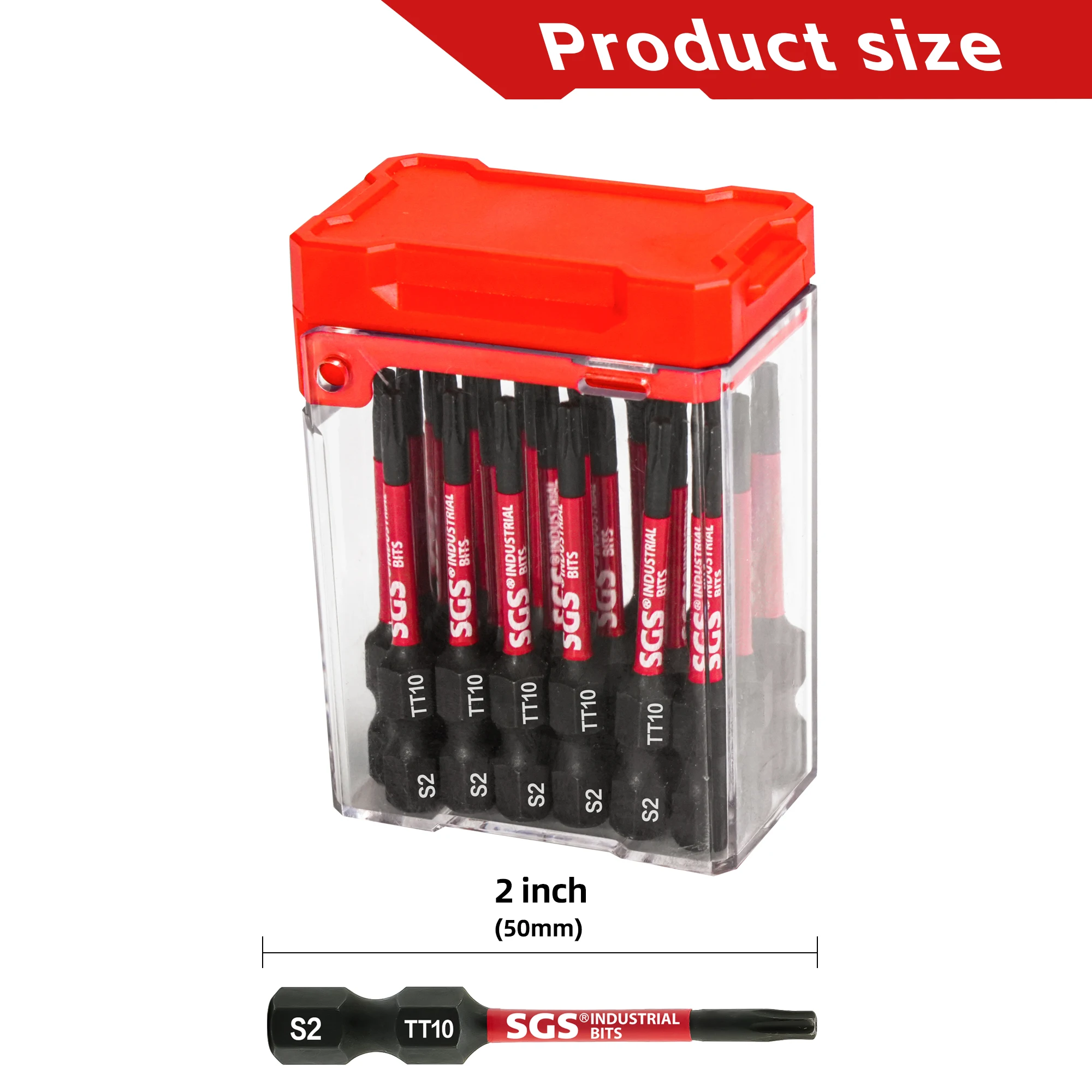 10/20 قطعة لقم مفك براغي Tt10 مضادة للانزلاق ومقاومة للصدمات، مغناطيسية قوية ومقاومة للاهتراء، متوافقة تمامًا مع الأدوات الكهربائية #4