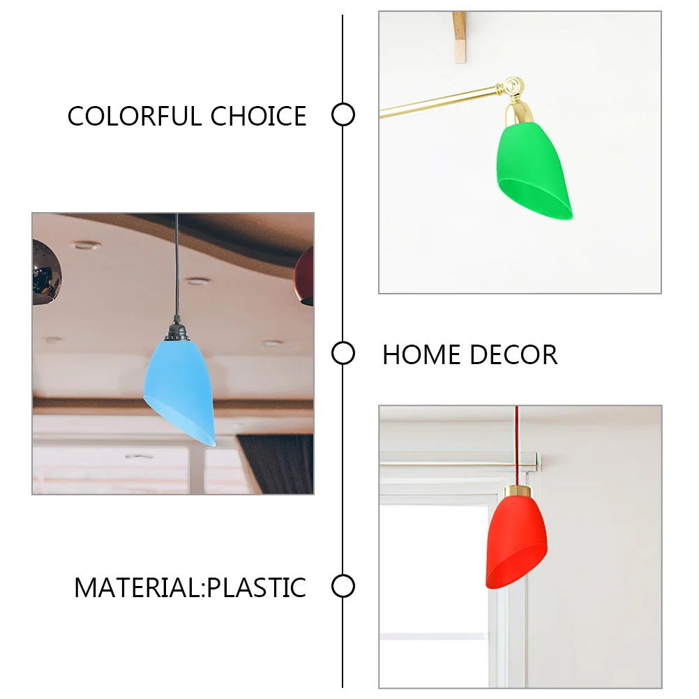 

4pcs Plastic Lampshades Horseshoe Lamp Shade Replacement Table Floor Lamp Shade For Home Hotel Bedroom Office