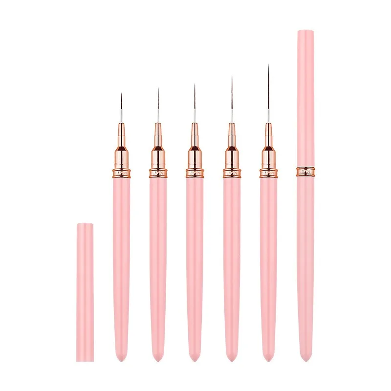 5 Pieces Set Liner Brush for Nail Art Painting,Fine Liner Brushes for Nails,Liner Nail Brush Set for Acrylic