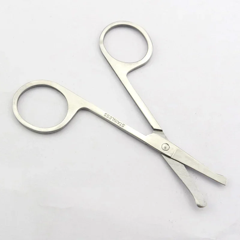 Pinzette rotonde di sicurezza per capelli pinzette per sopracciglia ciglia forbice Manicure Cutter strumento per unghie strumenti per la depilazione in acciaio inossidabile