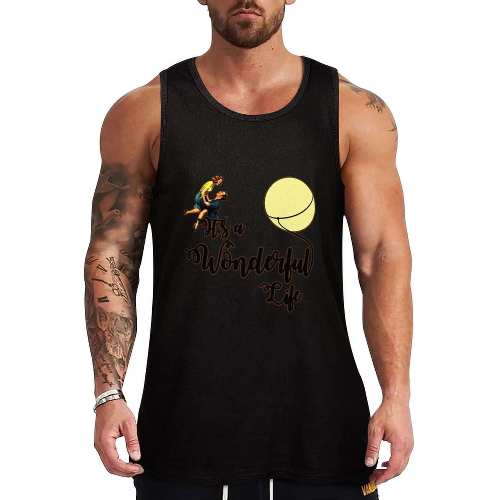 

Its A Wonderful Life - Christmas Movie Every Time A Bell Rings An Angel gets its wings Vintage Tank Top Men's summer vest