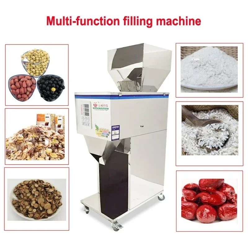 10-999 جرام آلة التعبئة والتغليف الكمية صانع التعبئة العمودية Ranules/توت الحضض/الحبوب المختلطة/آلة تعبئة المسحوق متعددة الوظائف