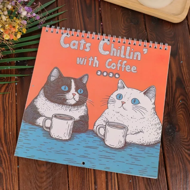 

Creative Family Planner 2025 Fun Cat Art Calendar, Wall Hanging, Handmade, Suitable for Office Learning and Creativity