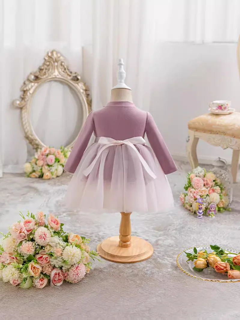 Cute Tulle Baby 1 Year Birthday Baptism Dress For Girls Costume Newborn Christening Gown Baby Girl Princess Party Dresses 0-2Y