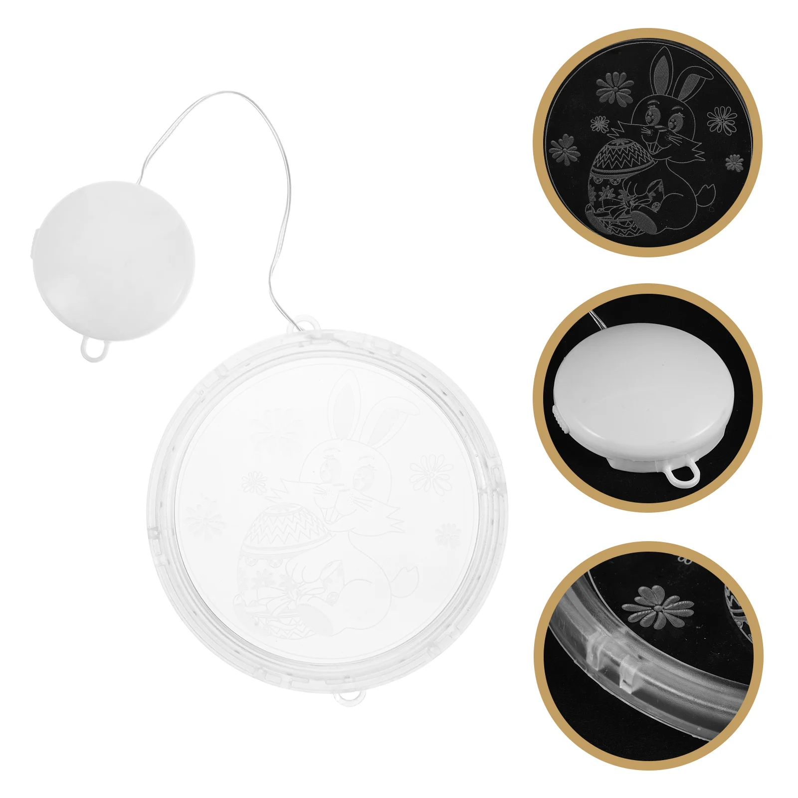 

Easter Bunny Hanging Window Lights 16cm Cute Rabbit LED Wall Decorations for Patio Bedroom Party Spring Holiday Ornament