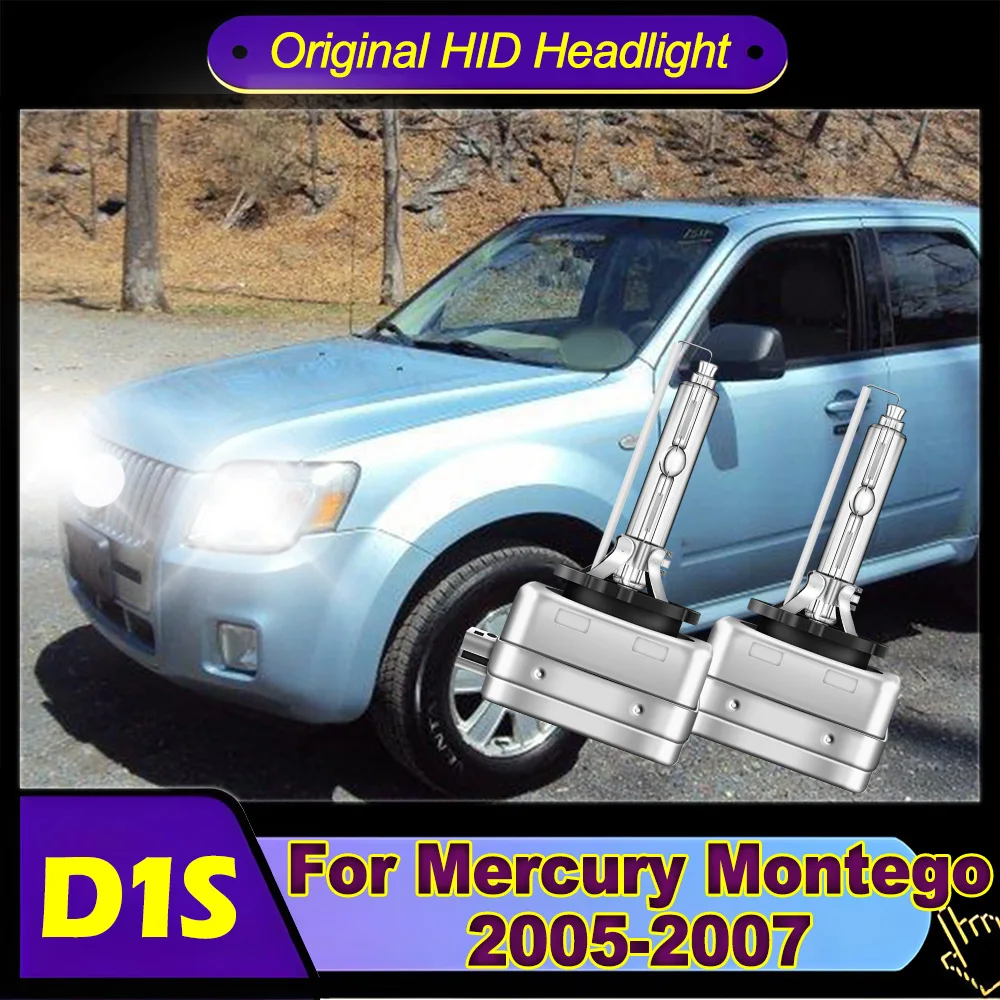 

2PCS D1S Xenon Headlight 6000K Super Bright Original HID Headlamp Low Beam Bulb For Mercury Montego 2005 2006 2007 Plug and Play