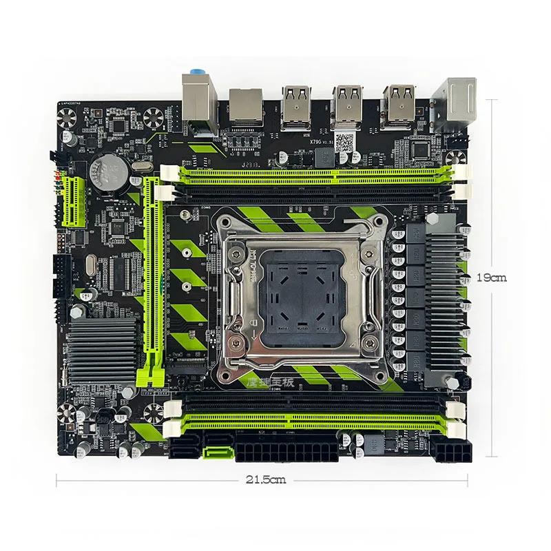 New X79G Desktop Motherboard, LGA2011 Socket DDR3 Memory, M.2 NVME/NGFF Interface, True X79 Chipset for PC