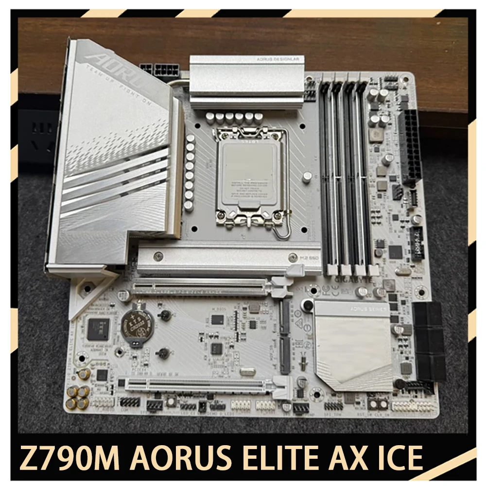 

Z790M AORUS ELITE AX ICE Des-ktop PC Motherboard Wi-Fi 6E AX211