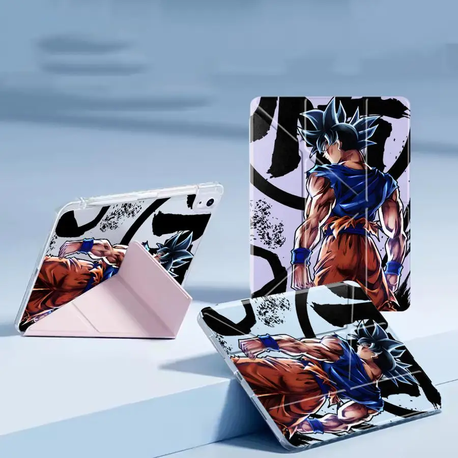 

Чехол-подставка D-Dragon Ball Saiyan Goku Y-Fold для планшетов iPad Mini 6, 7, Pro 2025, Air 4, 5, M3, M2, 1, 2, M4, 11 дюймов, Pro 11-го, 10-го поколений