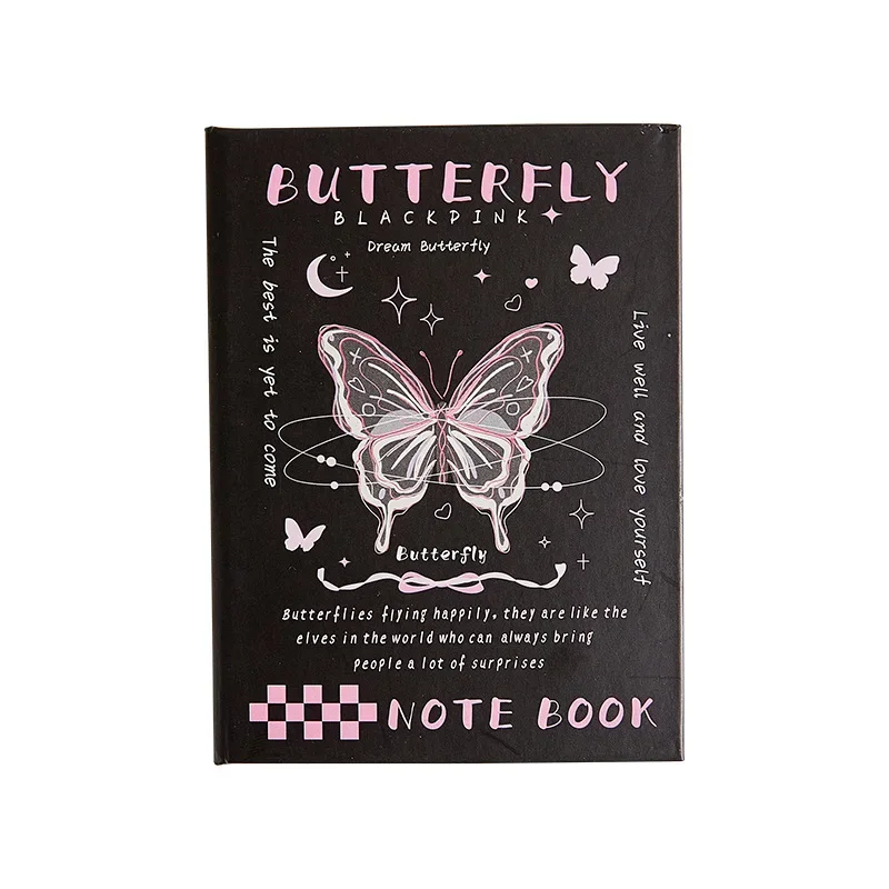 High-Grade Butterfly Small Notebook Portable Pockets Notebook A7 Mini Portable Notepad for College Students study planner