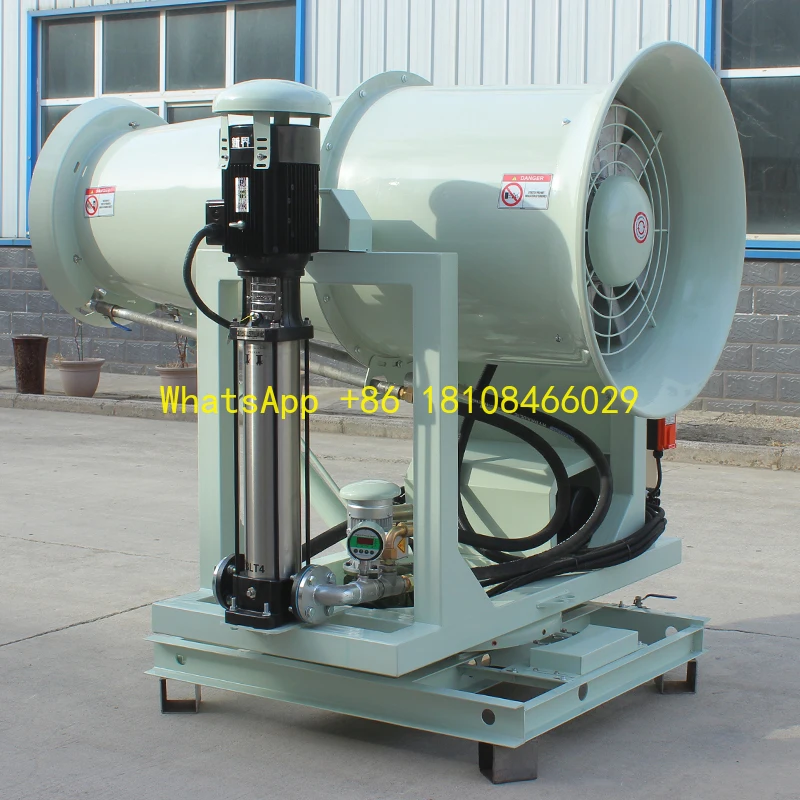 Bereich der Wasserverdunstung, Nebelkanone, industrielles Staubkontrollsprühgerät, Landwirtschaftskanone, Gartenbewässerung, 100 Meter lang