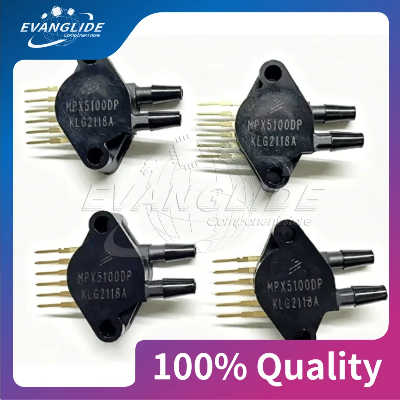 1 PCS MPX5100DP 0-100kpa 4.75V~5.25V Pressure sensor, air pressure microprocessor