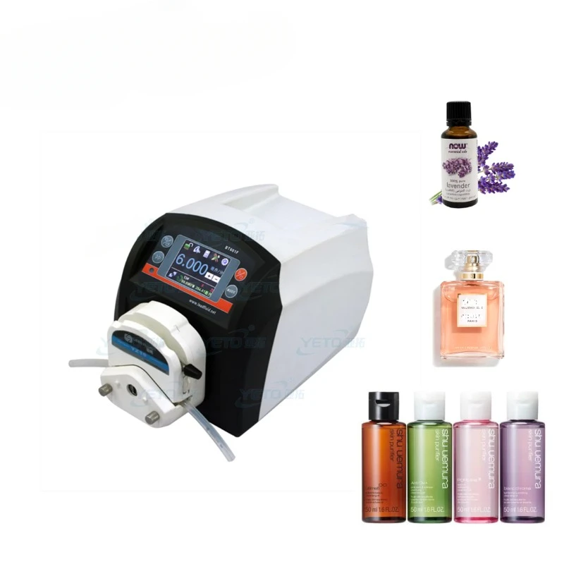 

YETO-1ml 5ml 10ml 30ml Bottle Peristaltic Pump Filling Machine Essential Oil Tabletop Manual Filler Perfume Vial Oral