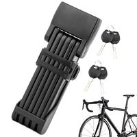 Anti-cutting Folding Cycling Lock Anti-theft Security Chain Cable Padlock Road Bike Locks With 2 Keys And For Cycling Accessory