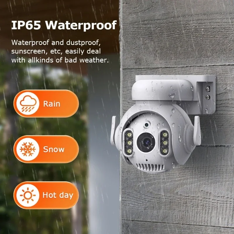 

Уличная камера Tuya с распознаванием лиц, 5 МП, HD, полноцветное, ночное видение, наблюдение, 5 миллионов устройств распознавания лиц