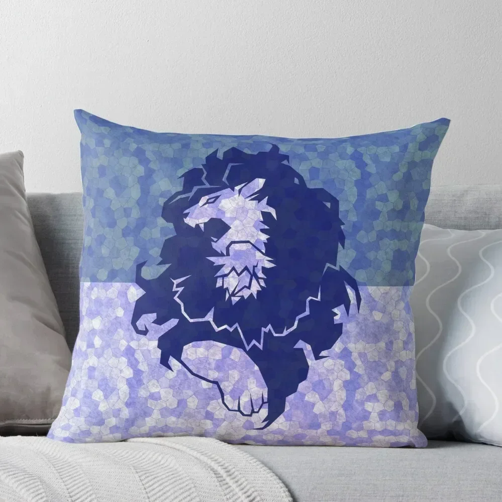

Blue Lions - Flat Fire Emblem Three Houses Throw Pillow Covers For Sofas Sofa Cushions Covers Cushions Home Decor pillow