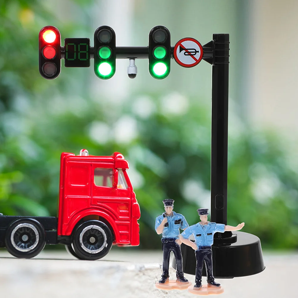 2 sets kinderen verkeerslamp model stem muziek signaallamp verkeerspolitie Kid modellen verkeerslicht speelgoed