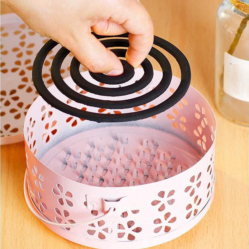 Summer Portable Mosquito Coil Tray Holder Home Insect Repellent Anti-fire Sandalwood Incense Burner Box Anti-Mosquito Supplies