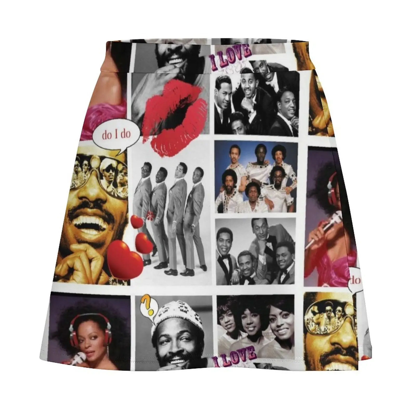 Motown Music Mini Skirt กระโปรง กระโปรงผู้หญิง 2025 เสื้อผ้าผู้หญิงสไตล์เกาหลี กระโปรงมินิ