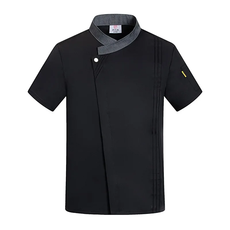 Catering Chef Special Overalls Short Sleeves High-end Hotel Western Food Restaurant Kitchen Canteen Men's Summer Ventilation