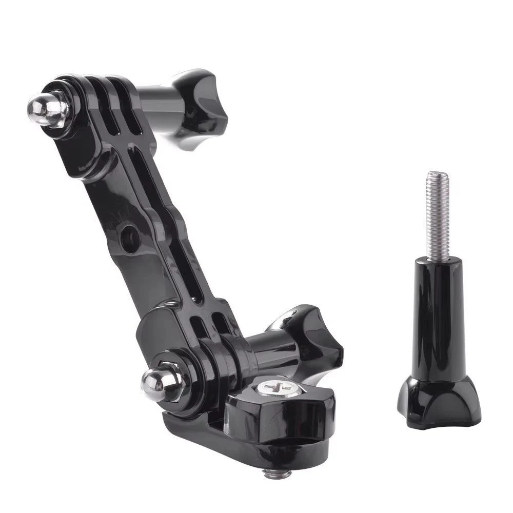 حامل مزدوج طويل مستقيم + محول مشترك DV صغير + 3 قطع براغي لكاميرا GoPro Hero 3/3+/4/5 Action OS834