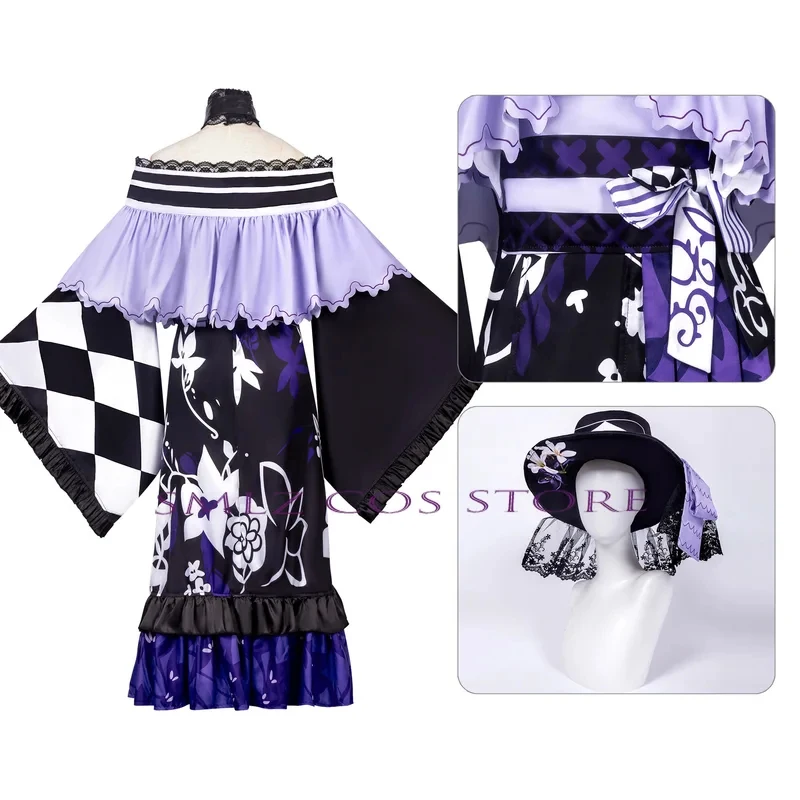 

s;3,t'7\b/Housho Game Magical Witch Trials Cosplay Costume Woman Margo Dress Wig Set Party Play Outfit 2;d,6'v\8/