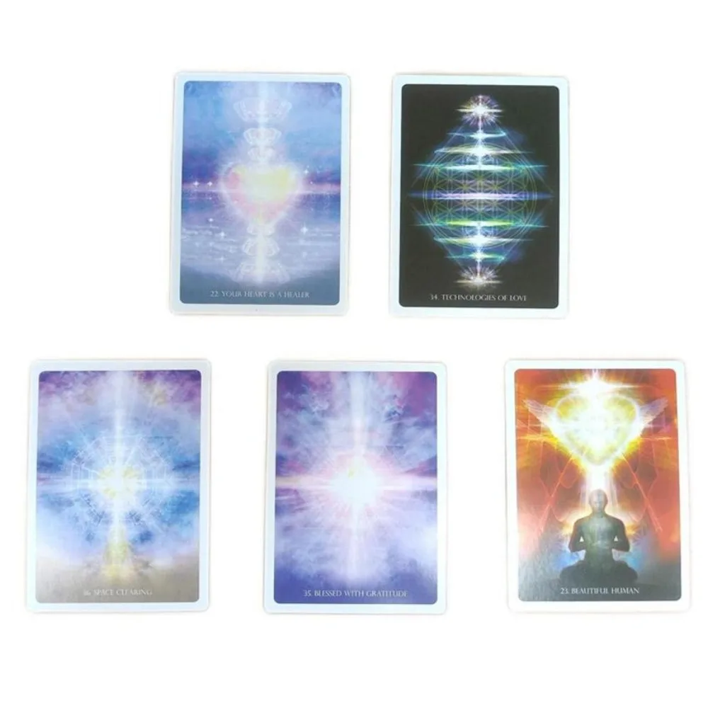 45 pcs Angelic Lightwork Healing Oracle Card Games 10.5*6.5cm