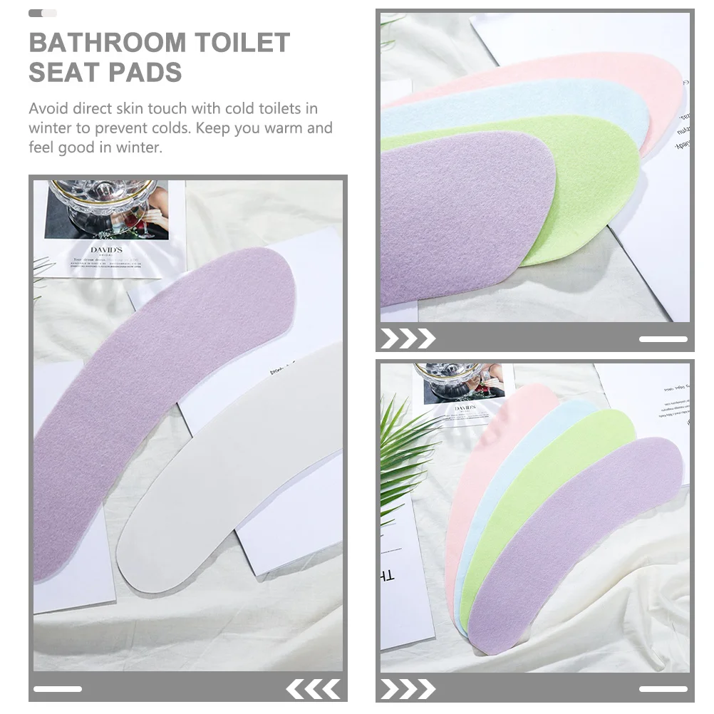 

Seat Covers Lint Material Warm Cushion Mats For Bathroom Winter Use Lovely Color Decorative Design Toilet Seat