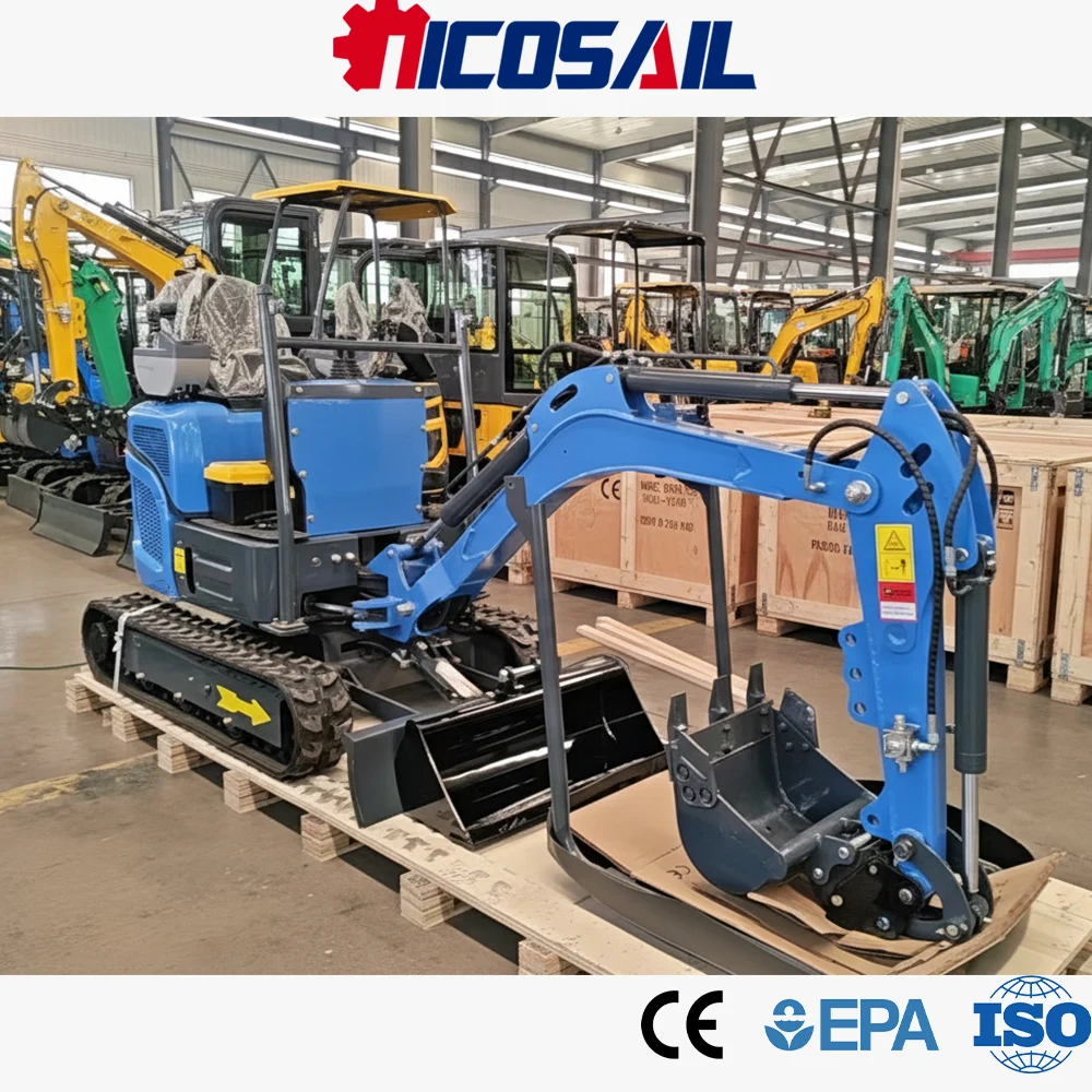 

1.2 Ton Mini Crawler Excavator CE Euro 5 EPA Kubota Engine Hydraulic Digger Multifunctional For Farm Garden Construction