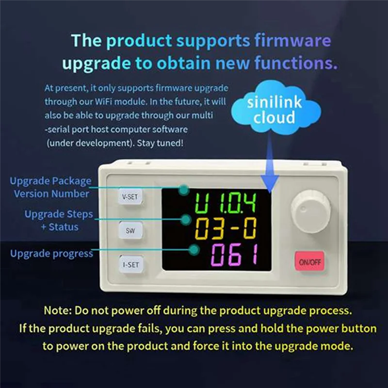 

SK120X CNC DC Regulated Power Supply+ WIFI Module 120W DC-DC Step Up/Down Converter 6-36V To 0-36V USB Bench Power Supply