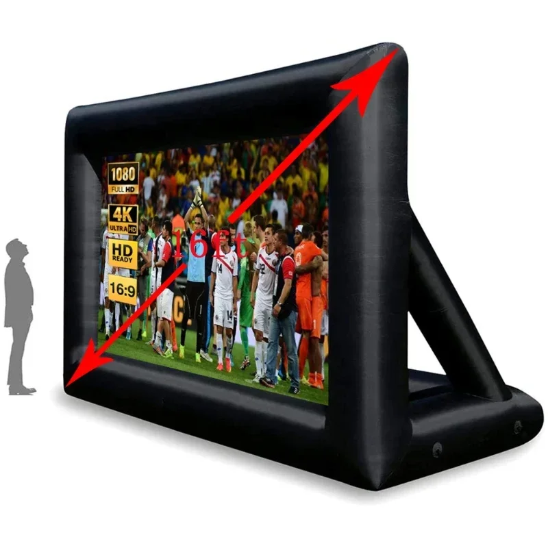 16FEET Drive In Theater Portable Equipment Small Inflatable Projector Screen Cinema /Outdoor Inflatable Movie Screen