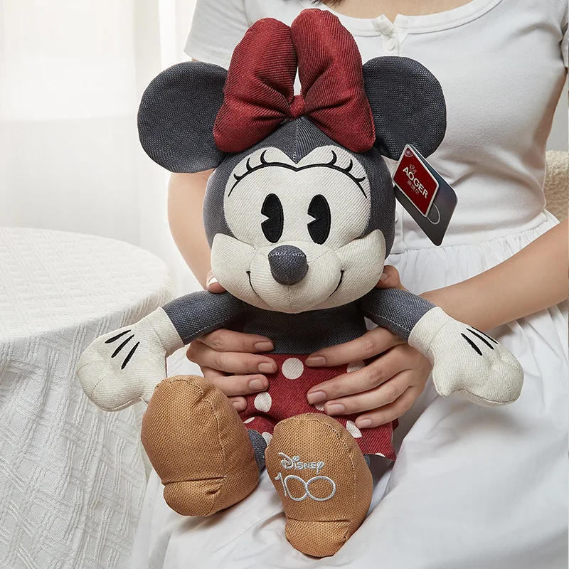 Novos brinquedos de pelúcia disney mickey e minnie, bonecas de tecido infantil, presentes de natal fofos, presentes de aniversário para meninas