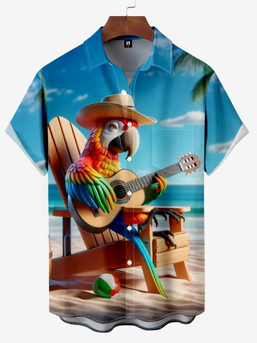 

Hawaiian Shirt Animal Parrot Print Shirts For Men Casual Men's Short Sleeved Shirst Loose Fashion Streetwear Men Clothes Summer