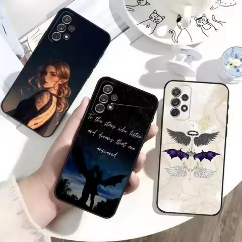 Acotar A Court of Mist and Fury Phone Case For Samsung S25,S24,S21,S22,S23,S30,Ultra,S20,Plus,Fe,Lite,Note,10,9 Black Soft Shell