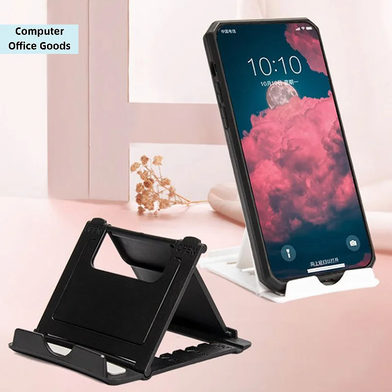 

【Portable Phone Lazy Holder Multi-angle Adjust Universal Foldable Mobile Phone Tablet Desk Stand Holder Accessories】