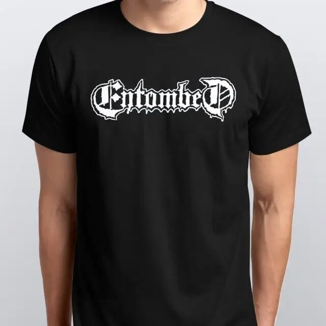 ENTOMBED T-SHIRT sizes S M L XL XXL colours Black, White