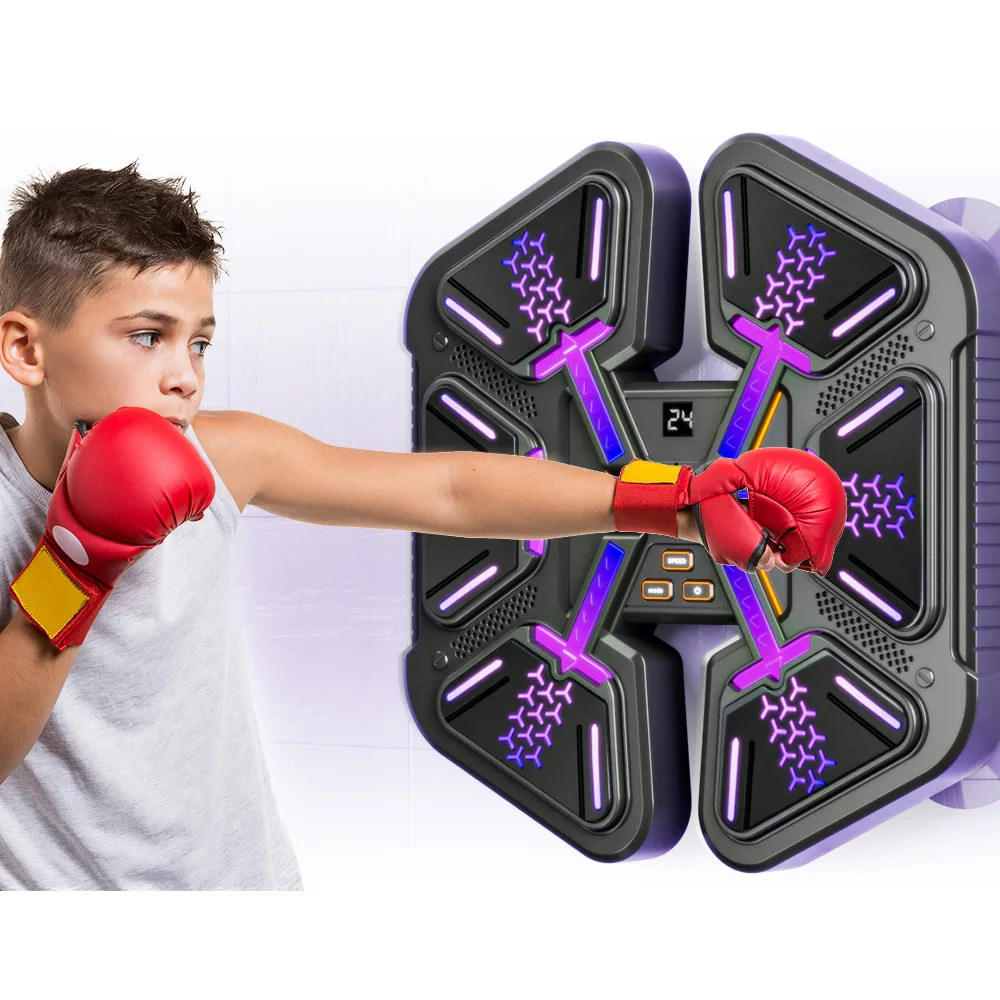 New Smart Music Boxing Machine Adult/Children Sports Fitness Boxing Trainer Home Exercise Response Training Boxing Wall Target