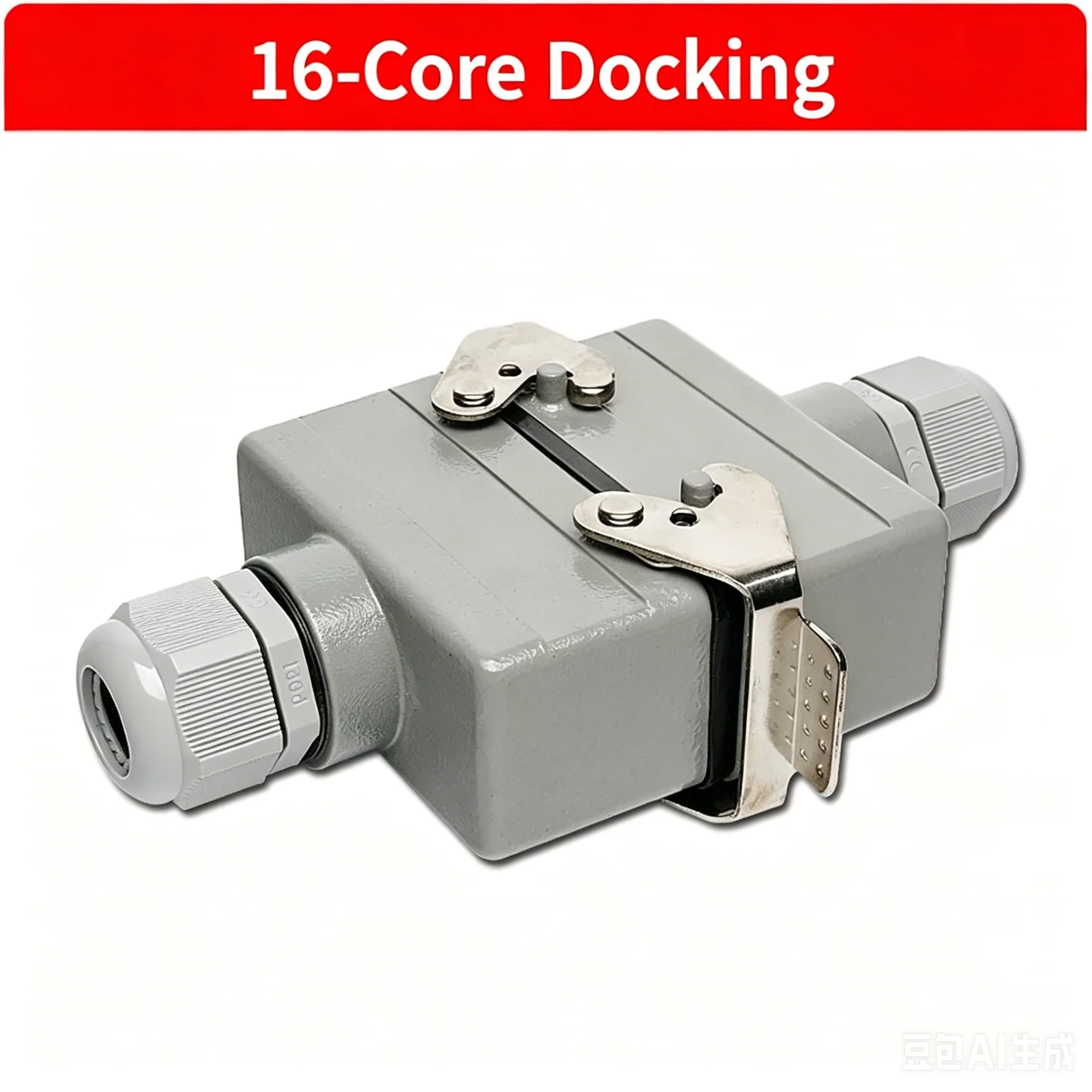 1pcs Heavy-duty connector docking type rectangular HDC-HE-010M HDC-HE-016M 10-core 16-core aviation plug and socket connector