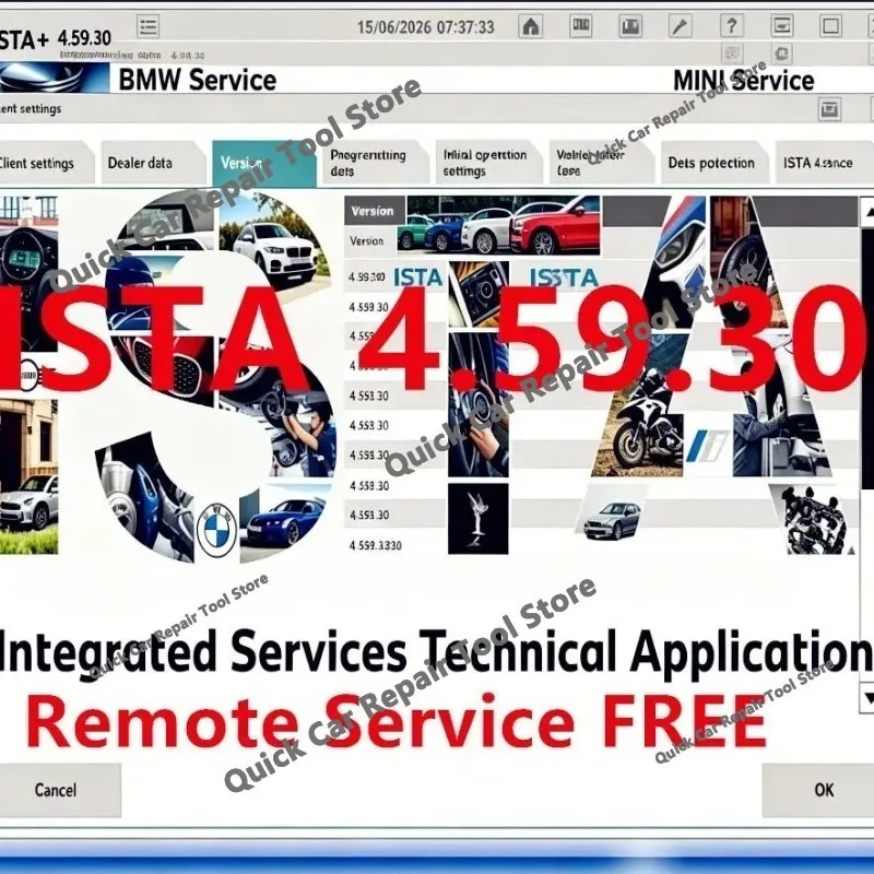 2026 Latest version Rheingold ISTA 4.59.30 Full PSdZData programming software comes with 22-in-1 tools + Remote installation