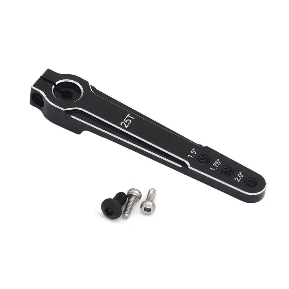 알루미늄 1.5'' 1.75'' 2.0 인치 25T 확장형 스티어링 서보 암 혼 M3 3홀 RC카 SCX10 RC 비행기 서보 스윙 암 부품